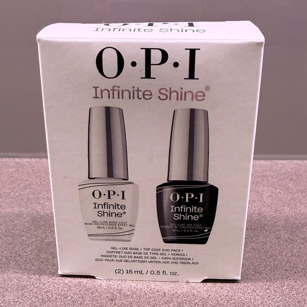 OPI Infinite Shine-Primer (IST30) + Gloss Top Coat (IST10) Duo Pack - NEW IN BOX